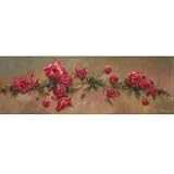 Festoon Of Red Roses Poster Print