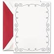 Engraved Black Swirl Printable Invitation Cards