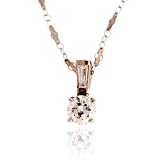 Almaz 14kt White Gold Diamond Pendant (1.03 Carat tw)