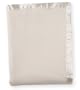 American Baby Company Fleece Blanket with Satin Trim, Ecru