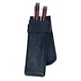 Royce Leather Double Pen Case (Black)