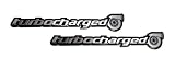 2 x (pair/Set) Turbo Turbocharged Aluminum Emblems Badges for Honda Civic Si Acura NSX TSX RDX RSX Type-S Subaru Impreza WRX Mazda Mazdaspeed 3 6 Nissan Sentra SER 300ZX 350Z Datsun 280ZX 280Z