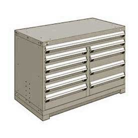 10 Drawer Bench High Light Gray
