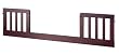 Toddler Guard Rail for Hidden Hardware Cribs (For M4801, M4001, M5921) in Cherry Finish By Da Vinci Baby Furniture
