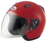 Zamp JS-1 Open-Face helmet W/Shield Red Medium