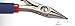 Tronex Model 713 Chain Nose Pliers, Short, Smooth Jaw - Long, Ergonomic Handles