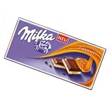 Milka Milk Chocolate with Caramel Filling 100 g