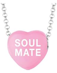 Sweethearts Enamel "Soul Mate" Heart on 16" Necklace Pendant with Gift Box