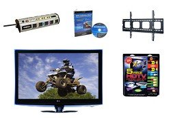 LG 47LH90 HDTV + Hook-up Kit + Power Protection + Calibration + Flat Mount