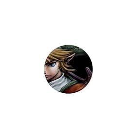 1 Inch Mini Button of Legend of Zelda Portrait (Adventure of Link, Link to the Past, Link's Awakening, Ocarina of Time, Majora's Mask, Four Swords, Wind Waker, Minish Cap, Twilight Princess, Phantom Hourglass, Spirit Tracks)