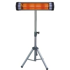 Heizstrahler, Quarzheizer, Terrassenstrahler WDH-104BI