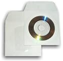 3-Inch Mini Paper CD/DVD Sleeves with Window 300-Pak