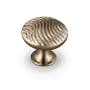 Decorative Cabinet Hardware: 1" Diameter Cabinet Knob. Packaged with one 8/32" x 1" screw. Finish: Satin Nickel. (Jeffrey Alexander 3915-SN)