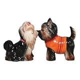 MUAH YORKIE DOG SALT PEPPER SHAKERS