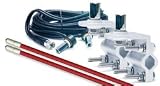 3' DUAL ANTENNA KIT RED 16GA.