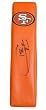 Super Bowl XLVII Bound! Donte Whitner Autographed San Francisco 49ers Logo Football End Zone Pylon, Proof Photo