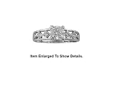 Stunning Genuine 925 Sterling Silver Cubic Zirconia Engagement Ring