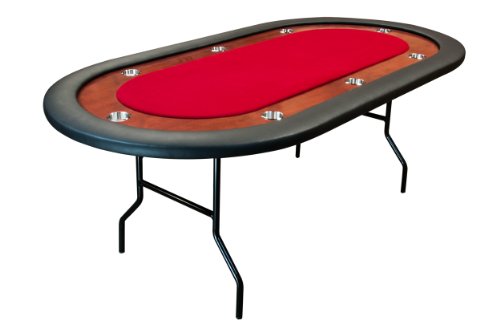 Ultimate Poker Table, Jr. In Red Speedcloth By BBO Poker Tables