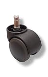 Produkt-Bild: Buerostuhl24 619006 5x Hartbodenrollen 11 mm / 50 mm B&uuml;ro-Stuhl-Rollen f&uuml;r Hartb&ouml;den