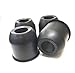 4 Trailer Wheel Hub Center Caps - Travel Trailer, Camper, RV - Open Ended for Easy Grease Access By Autmotive Authority (Black, 4.25