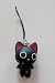 1.5" Nyanpire Black Cat Mascot Cell Phone Charm Strap 1.5" Nyanpire Black Cat Mascot Cell Phone Charm Strap
