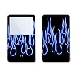 Blue Neon Flames Design Skin Decal Sticker for Apple iPod video 30GB/ 60GB/ 80GB Player