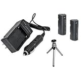 Buy ValuePack (2 Count): Replacement Battery PLUS Mini Battery Travel Charger for... by amsahr