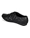 Nature Breeze Women Leatherette Round Toe Quilted Velcro Sneaker CA74 - Black Leatherette