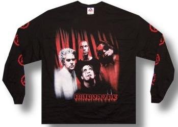 Cover image : MUDVAYNE - Half Make Up - Black Long Sleeve T-shirt