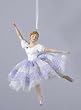 6" Fair Haired Ballerina Ballet Dancer with Lilac Tutu Christmas Ornament
