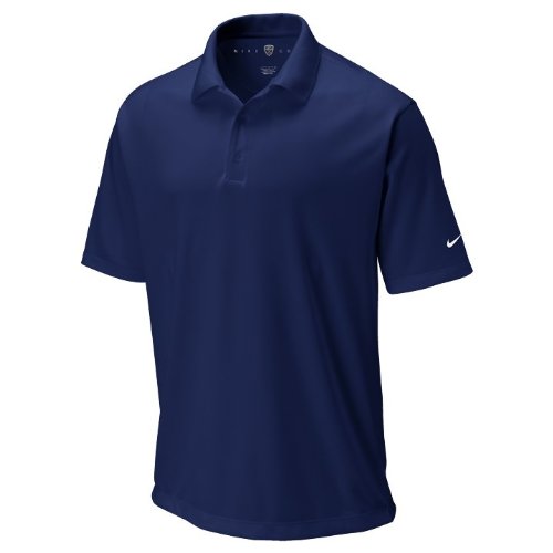 Nike Men's Dri-FIT Tech Solid Golf Polo Shirt, College Navy/White, Medium