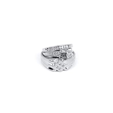 Cheap Girls Jewelry 0.32CTW DIAMOND ROUND CENTER TRIO SET For Sale