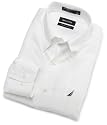 Nautica Men's Vintage Oxford Buttondown Contrast Logo Dress Shirt