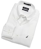 Nautica Mens Vintage Oxford Buttondown Contrast Logo Dress Shirt