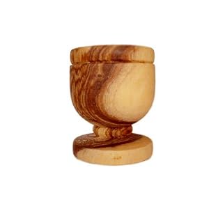 Olive Wood Communion Cup. (1.5