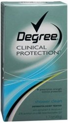 Degree Women Clinical Protection Anti-Perspirant Deodorant TriSolid Shower Clean - 1.7 oz