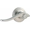 Kwikset 730AVL 15 CP Avalon Bed/Bath Lever, Satin Nickel