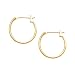 14K Yellow Gold 1 x 16 MM Hoop Earrings