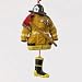 RESIN FIREMAN DRESS ORNAMENT - Christmas Ornament