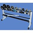 2 Tier 36 Rack & 3,5,10,15,20,25,30Lbs Hex Dumbbells