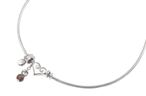 FOSSIL Damencollier Charms & Beads Edelstahl 42 cm + 5 cm Verl&auml;ngerung JF85099040 Preisvergleich