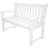 CASA BRUNO Traditional Gartenbank, 122 cm breit, aus recyceltem