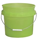 ENCORE PLASTICS 31448-L TRANSLUCENT PAINT PAIL 3.5 GALLON LIME