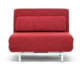Wholesale Interiors LK06-1-D-06-red Fabric Convertible Chair in Red,