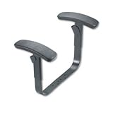 New - Height-Adjustable T-Arms for ComforTask Series Swivel Task Chairs, Black - 5995T