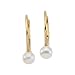 14K Yellow Gold Fresh Water Cultured Pearl Children's Earrings