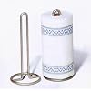Euro Paper Towel Holder Stand In Satin Nickel