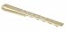 Gold plated tie slide with central engraved accent with presentation box