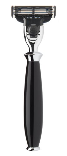 M&Uuml;HLE - 3-Klingen Mach3&reg; Nassrasierer - PURIST Serie - Griff Edelharz schwarz Preisvergleich
