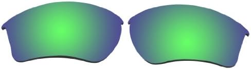BigSun Polarized Replacement Sunglasses Lenses for Oakley HALF JACKET 2.0 XL (Emerald Green Mirror)